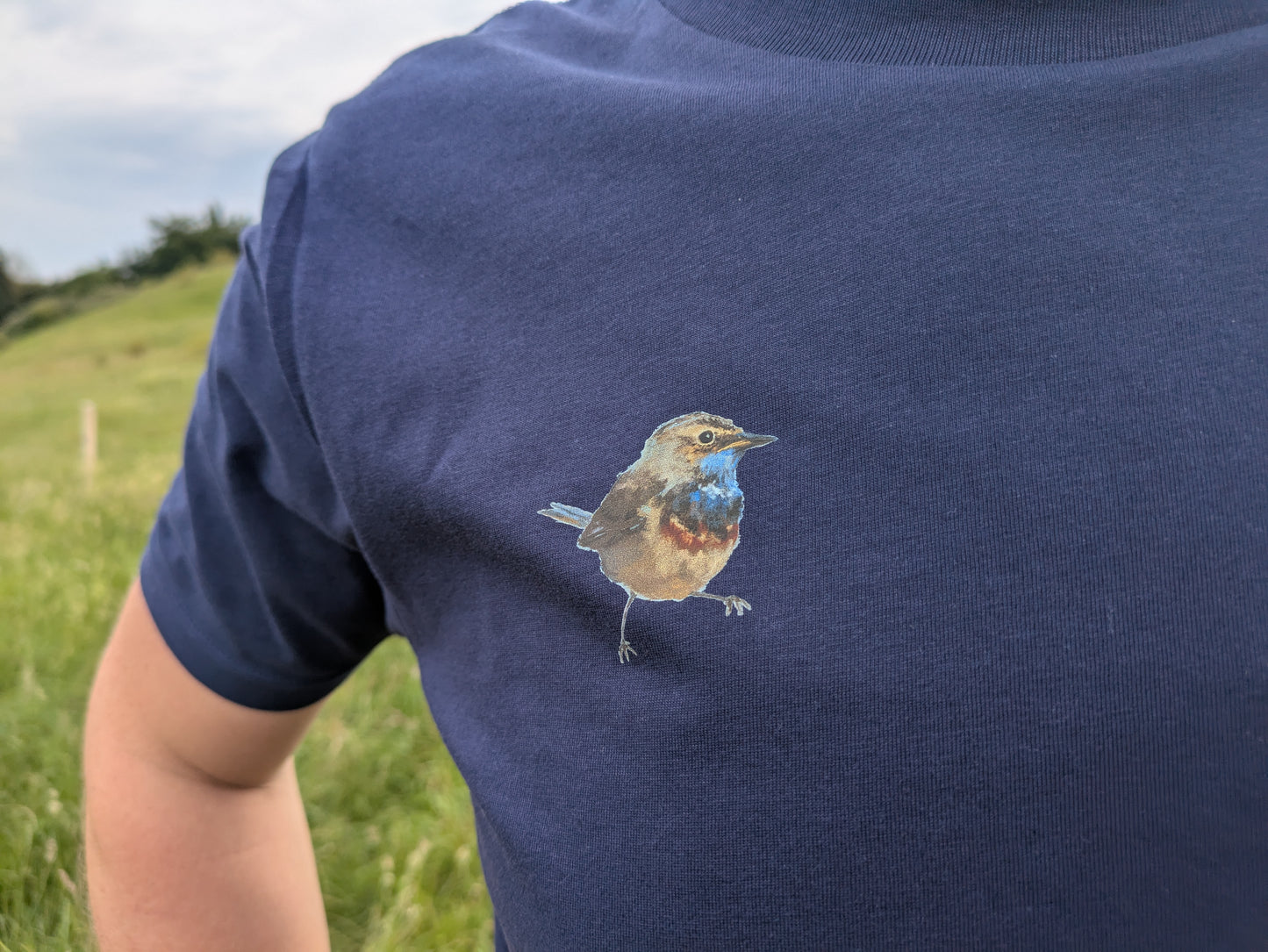 T-Shirt Herren/ Blaukehlchen