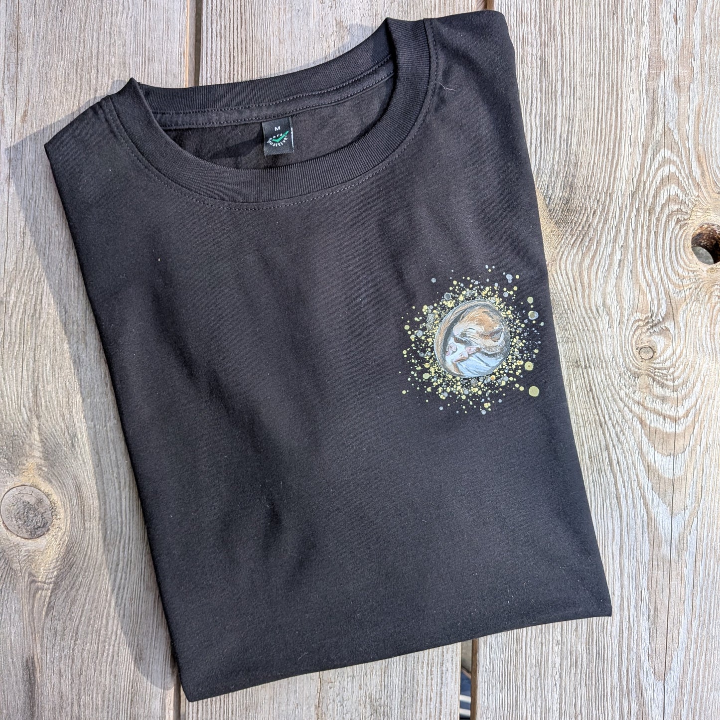 T-Shirt Herren Haselmaus schwarz polarfuchs
