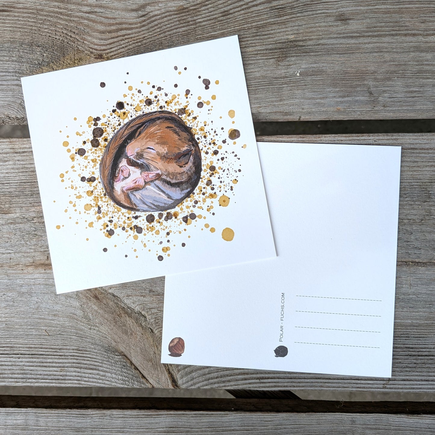 Postkarte Haselmaus