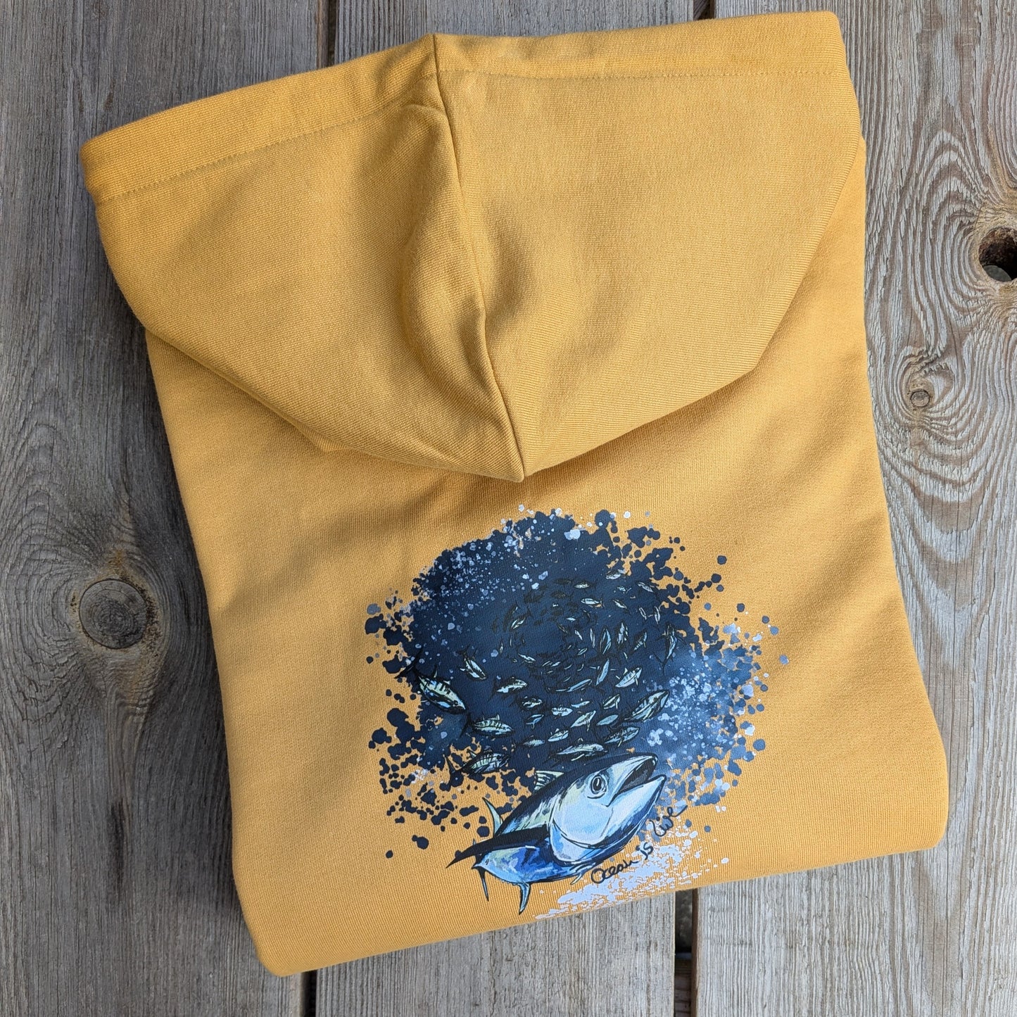 Hoodie Ocean is live unisex gelb polarfuchs