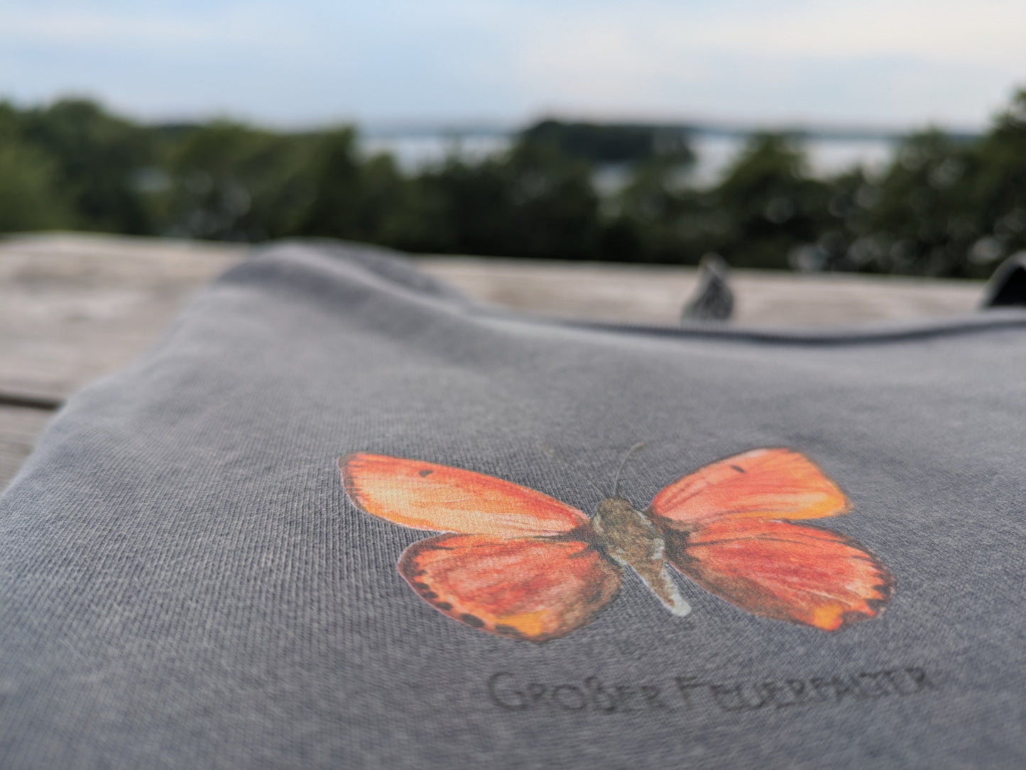 T-Shirt Damen/ Großer Feuerfalter