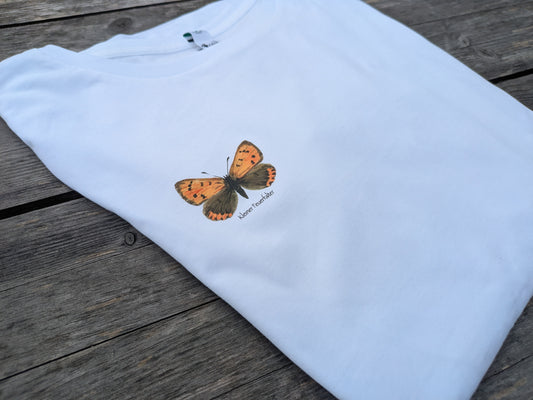 T-Shirt Damen / Kleiner Feuerfalter