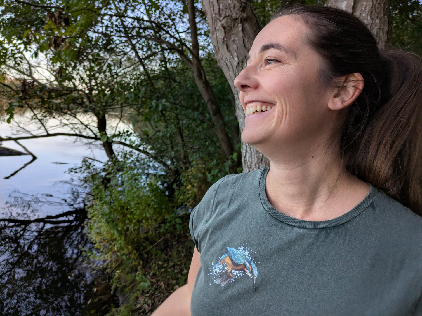 T-Shirt Damen / Eisvogel