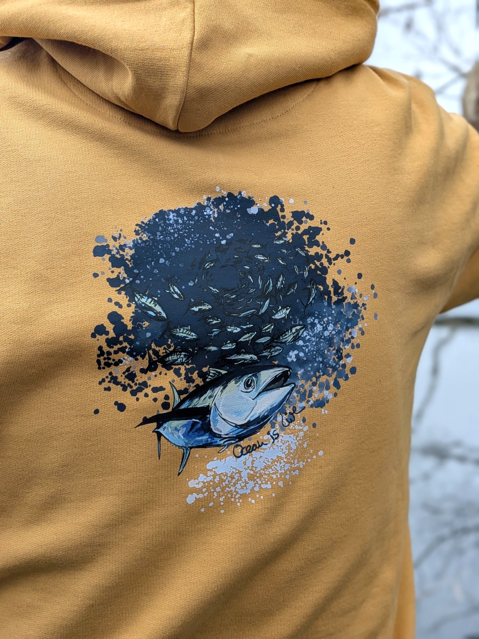 Hoodie Ocean is live unisex gelb polarfuchs