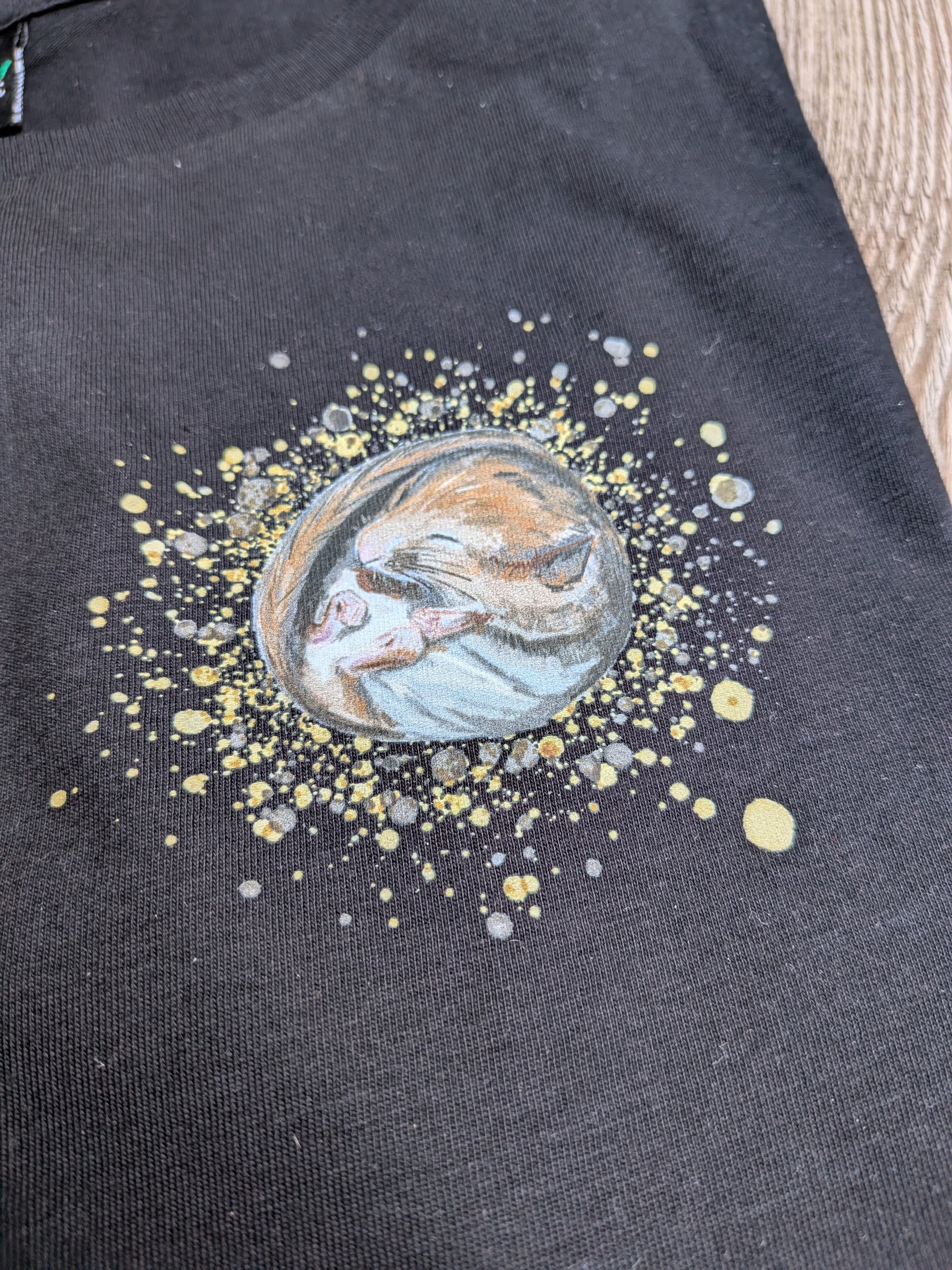 T-Shirt Herren Haselmaus schwarz polarfuchs
