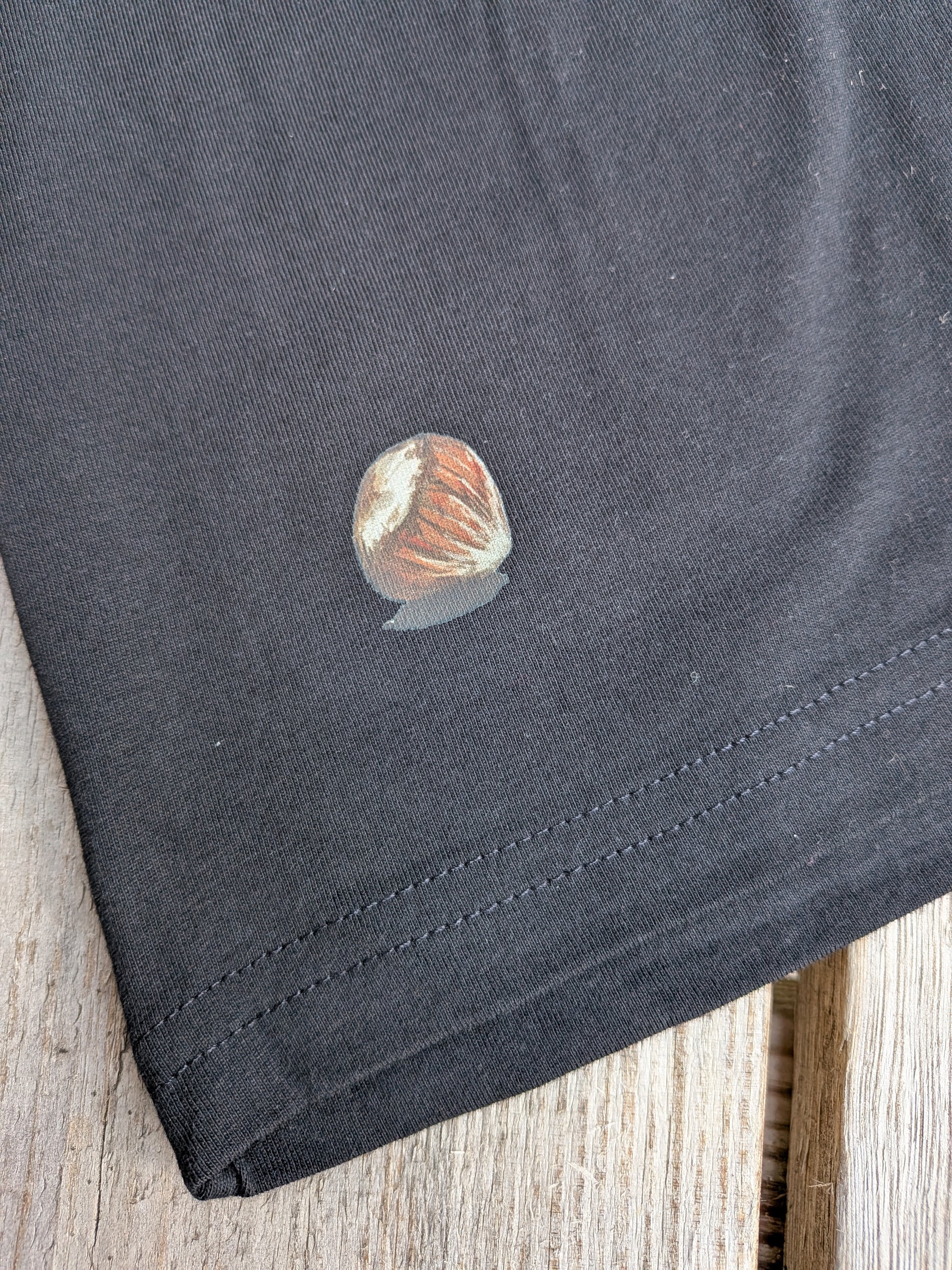 T-Shirt Herren Haselmaus schwarz polarfuchs